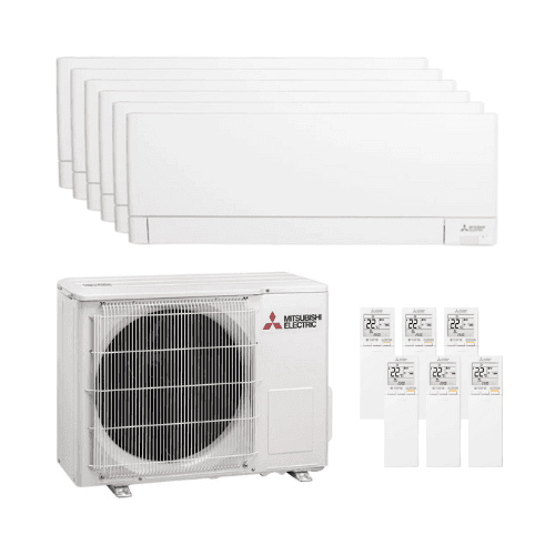 Klimaanlage 6x1 mit WLAN Mitsubishi MSZ-AY 2,5 kW 9000 BTU mit der Referenz MXZMSZAY-252525252525-122 von der Marke MITSUBISHI