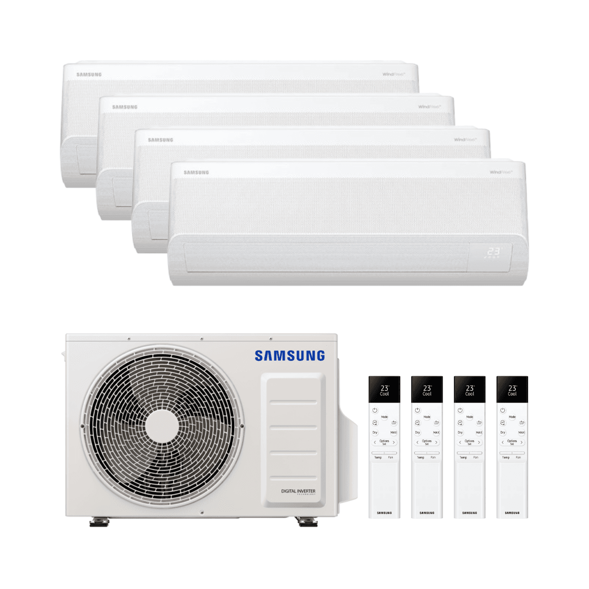 Klimaanlage 4x1 Samsung WindFree Comfort S2 2,5kW 9000 BTU mit der Referenz SAMFJM4X180-09 von der Marke SAMSUNG
