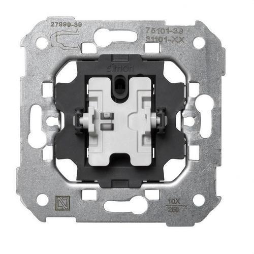 Einpoliger Schalter mit Schnellanschlusssystem Simon 75 mit der Referenz 75101-39 von der Marke SIMON